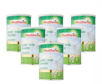 【新西兰直邮包邮】Healtheries 贺寿利 纯山羊成人奶粉 450克x6罐/箱【奶粉订单收件人身份证必需上传】 【新西兰直邮包邮】Healtheries 贺寿利 纯山羊成人奶粉 450克x6罐/箱【奶粉订单收件人身份证必需上传】